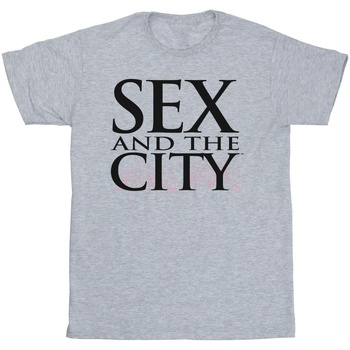 Abbigliamento Uomo T-shirts a maniche lunghe Sex And The City Logo Skyline Grigio