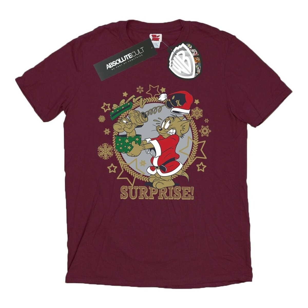 Abbigliamento Uomo T-shirts a maniche lunghe Dessins Animés Christmas Surprise Multicolore