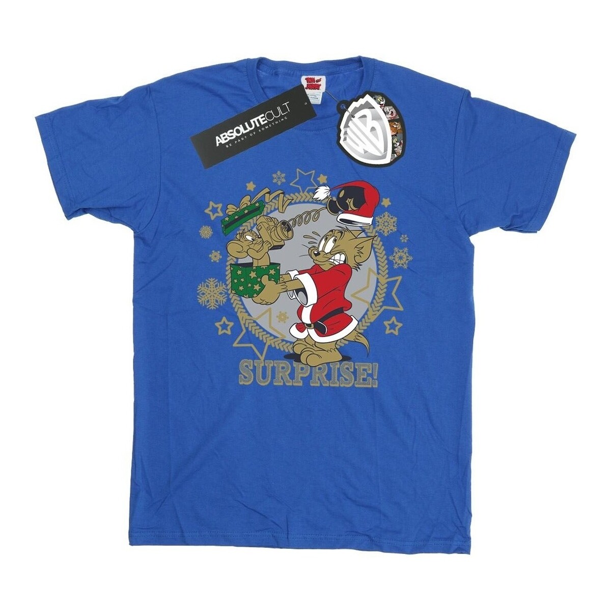 Abbigliamento Uomo T-shirts a maniche lunghe Dessins Animés Christmas Surprise Blu