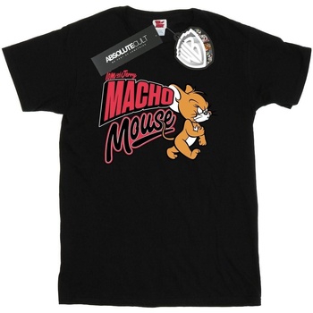 Abbigliamento Uomo T-shirts a maniche lunghe Dessins Animés Macho Mouse Nero