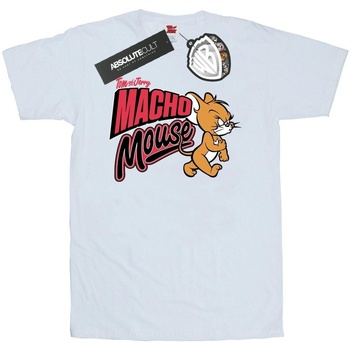 Abbigliamento Uomo T-shirts a maniche lunghe Dessins Animés Macho Mouse Bianco