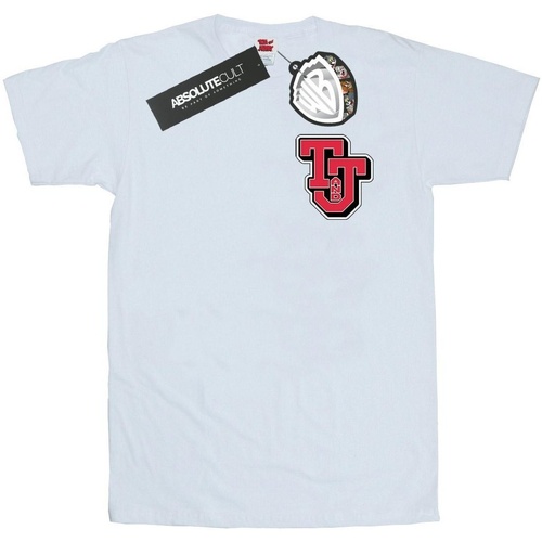 Abbigliamento Uomo T-shirts a maniche lunghe Dessins Animés Collegiate Logo Bianco