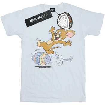 Abbigliamento Uomo T-shirts a maniche lunghe Dessins Animés Egg Run Bianco