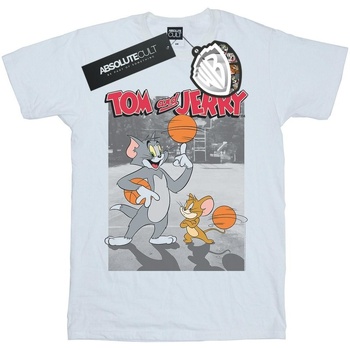 Abbigliamento Uomo T-shirts a maniche lunghe Dessins Animés Basketball Buddies Bianco
