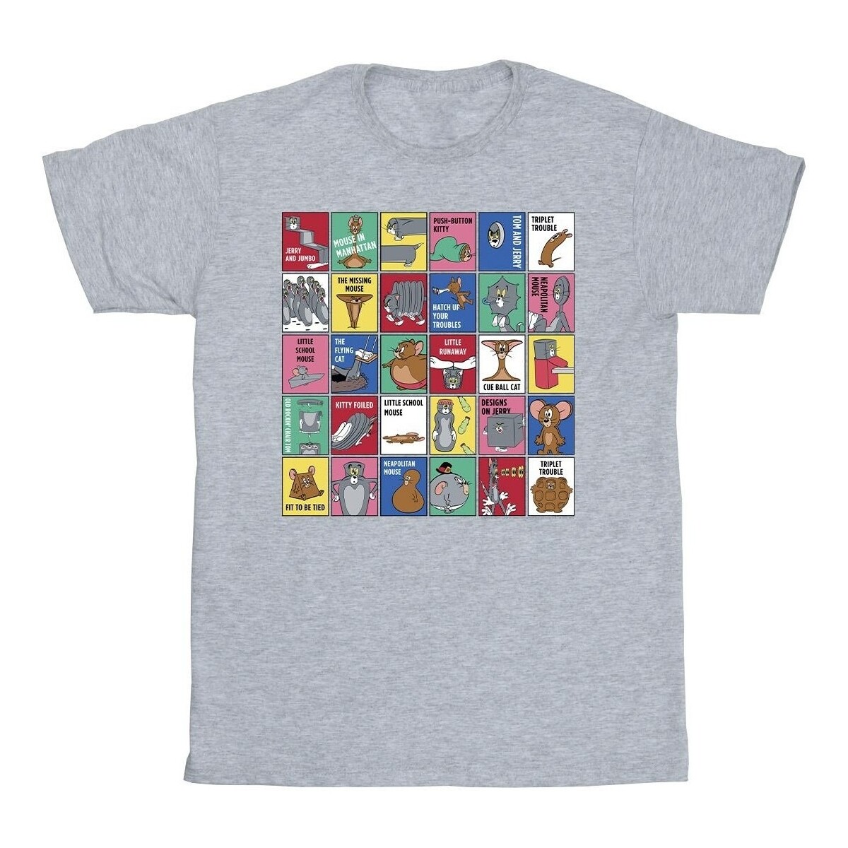 Abbigliamento Uomo T-shirts a maniche lunghe Dessins Animés Grid Squares Grigio