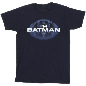 Abbigliamento Uomo T-shirts a maniche lunghe Dc Comics The Flash I'm Batman Blu