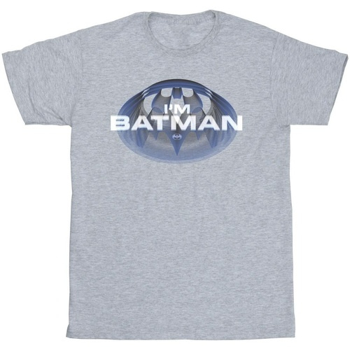 Abbigliamento Uomo T-shirts a maniche lunghe Dc Comics The Flash I'm Batman Grigio