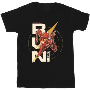 Abbigliamento Uomo T-shirts a maniche lunghe Dc Comics The Flash Run Nero