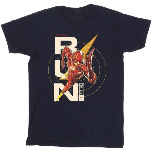 Abbigliamento Uomo T-shirts a maniche lunghe Dc Comics The Flash Run Blu