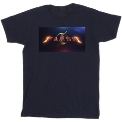 Abbigliamento Uomo T-shirts a maniche lunghe Dc Comics The Flash Movie Logo Blu