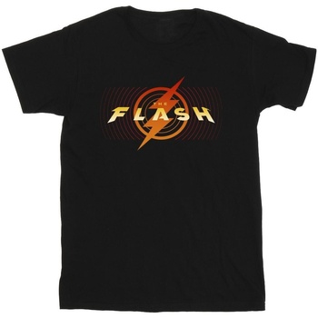 Abbigliamento Uomo T-shirts a maniche lunghe Dc Comics The Flash Red Lightning Nero