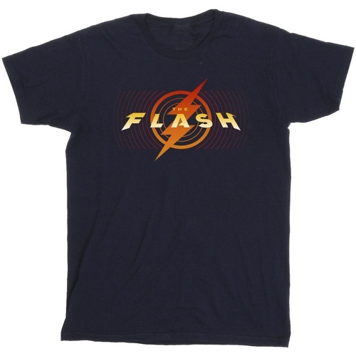 Abbigliamento Uomo T-shirts a maniche lunghe Dc Comics The Flash Red Lightning Blu