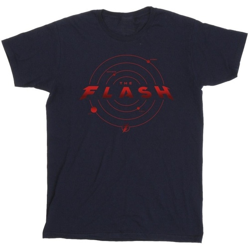 Abbigliamento Uomo T-shirts a maniche lunghe Dc Comics The Flash Multiverse Rings Blu