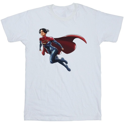 Abbigliamento Uomo T-shirts a maniche lunghe Dc Comics The Flash Supergirl Bianco
