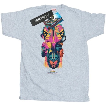 Abbigliamento Uomo T-shirts a maniche lunghe Marvel Thor Ragnarok Character Totem Grigio