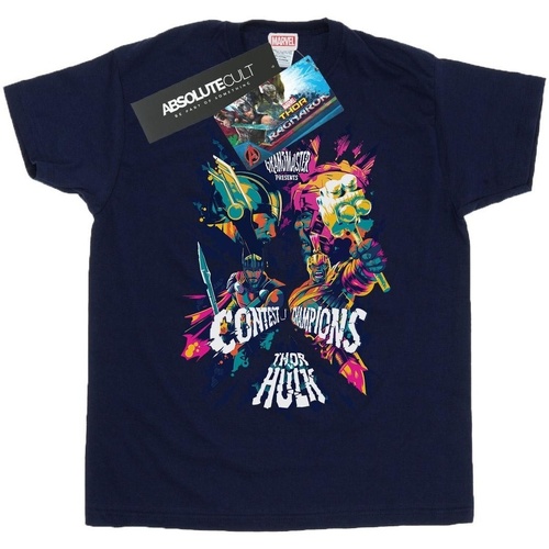 Abbigliamento Uomo T-shirts a maniche lunghe Marvel Thor Ragnarok Grandmaster Presents Blu