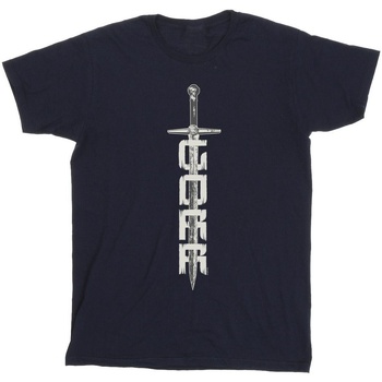 Abbigliamento Uomo T-shirts a maniche lunghe Marvel Thor Love And Thunder Gorr Sword Blu