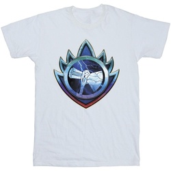 Abbigliamento Uomo T-shirts a maniche lunghe Marvel Thor Love And Thunder Stormbreaker Crest Bianco