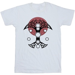Abbigliamento Uomo T-shirts a maniche lunghe Marvel Thor Love And Thunder Circles Bianco