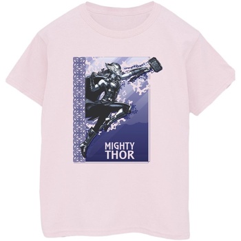 Abbigliamento Uomo T-shirts a maniche lunghe Marvel Thor Love And Thunder Mighty Thor Rosso