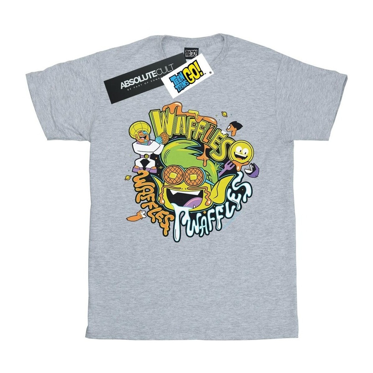 Abbigliamento Uomo T-shirts a maniche lunghe Dc Comics Teen Titans Go Waffle Mania Grigio
