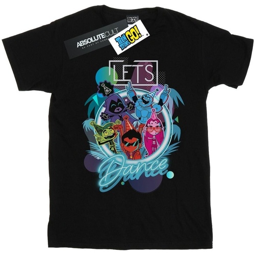 Abbigliamento Uomo T-shirts a maniche lunghe Dc Comics Teen Titans Go Let's Dance Nero