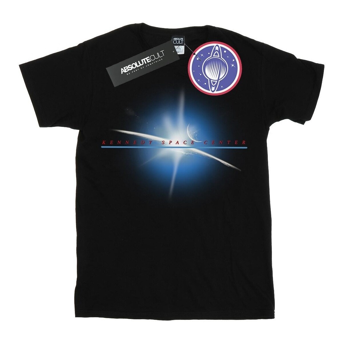 Abbigliamento Uomo T-shirts a maniche lunghe Nasa Kennedy Space Centre Planet Nero
