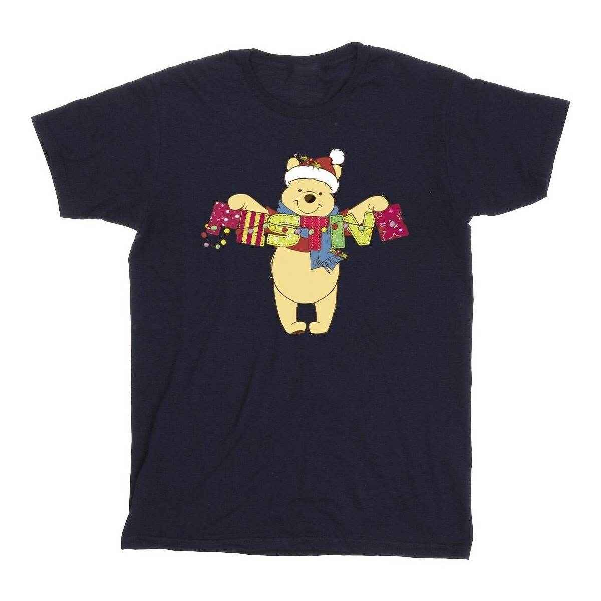 Abbigliamento Uomo T-shirts a maniche lunghe Disney Winnie The Pooh Festive Blu