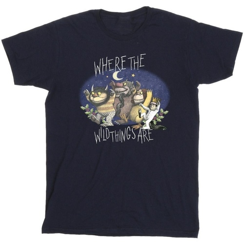Abbigliamento Uomo T-shirts a maniche lunghe Where The Wild Things Are Group Pose Blu