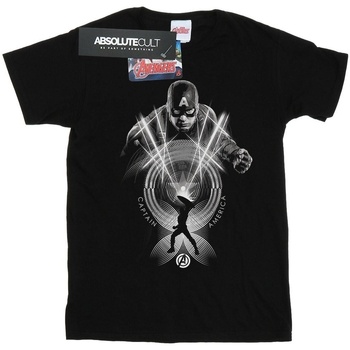Image of T-shirts a maniche lunghe Marvel Captain America Circle