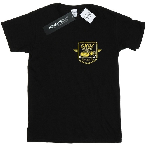 Abbigliamento Uomo T-shirts a maniche lunghe Disney Cars Cruz Ramirez Faux Pocket Logo Nero