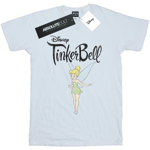 Abbigliamento Uomo T-shirts a maniche lunghe Disney Tinker Bell Flying Tink Bianco