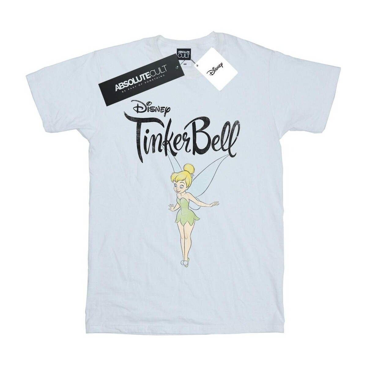 Abbigliamento Uomo T-shirts a maniche lunghe Disney Tinker Bell Flying Tink Bianco