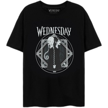 Abbigliamento Donna T-shirts a maniche lunghe Wednesday Back To Back Nero