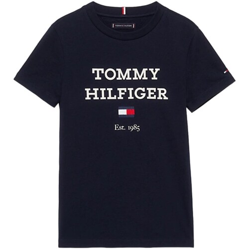 Abbigliamento Bambino T-shirts a maniche lunghe Tommy Hilfiger KB0KB08671 Blu