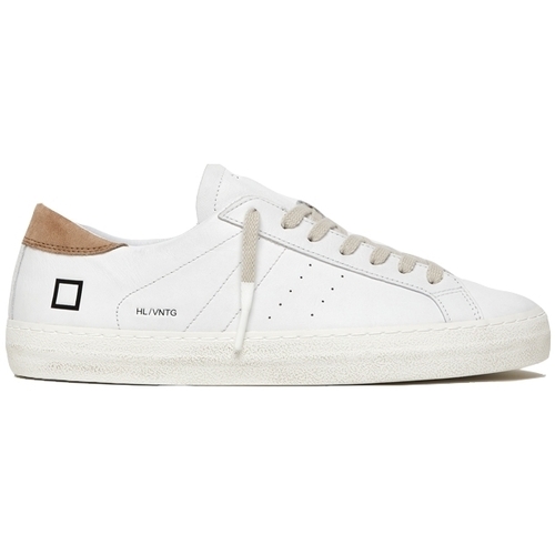 Scarpe Donna Sneakers Date Hill Low Vintage Calf - White Rust Bianco