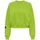 Abbigliamento Donna Felpe Only 15312086 BELLA SHORT-LIME GREEN Verde