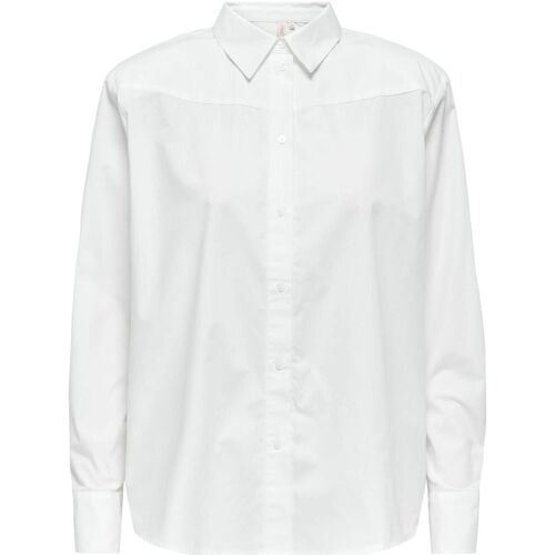 Abbigliamento Donna Camicie Only 15327687 ALEXIS-WHITE Bianco