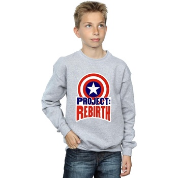 Abbigliamento Bambino Felpe Marvel Captain America Project Rebirth Grigio