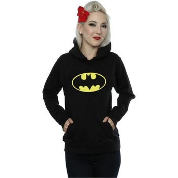 Abbigliamento Donna Felpe Dc Comics Batman Logo Nero