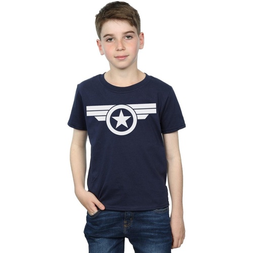 Abbigliamento Bambino T-shirt maniche corte Marvel Captain America Super Soldier Blu