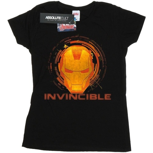 Abbigliamento Donna T-shirts a maniche lunghe Marvel Iron Man Invincible Nero