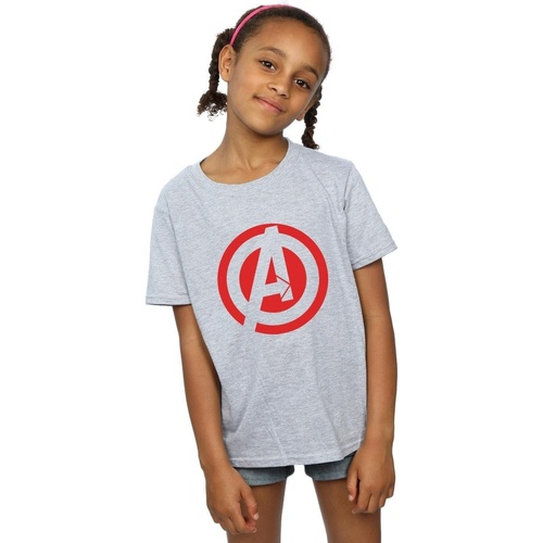 Abbigliamento Bambina T-shirts a maniche lunghe Marvel  Grigio
