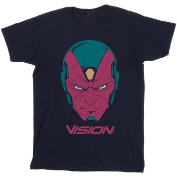 Abbigliamento Bambino T-shirt maniche corte Marvel Avengers Vision Head Blu