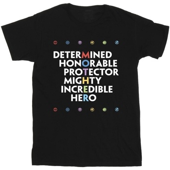 Abbigliamento Bambino T-shirt maniche corte Marvel Avengers Mother Nero