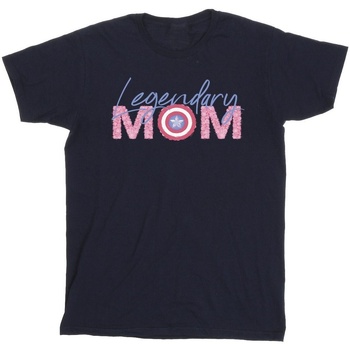 Abbigliamento Bambino T-shirt maniche corte Marvel Avengers Captain America Mum Blu