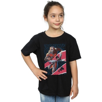 Abbigliamento Bambina T-shirts a maniche lunghe Marvel Avengers Ant-Man And The Wasp Collage Nero