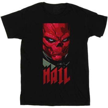 Abbigliamento Bambina T-shirts a maniche lunghe Marvel Avengers Hail Red Skull Nero