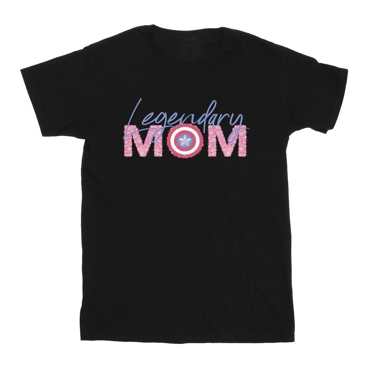 Abbigliamento Bambina T-shirts a maniche lunghe Marvel Avengers Captain America Mum Nero
