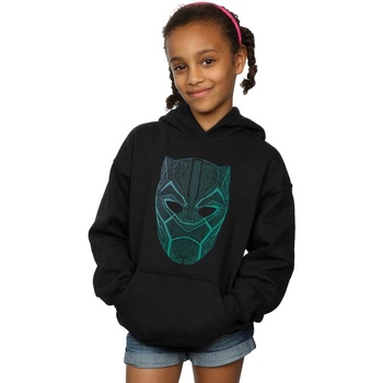 Abbigliamento Bambina Felpe Marvel Black Panther Tribal Mask Nero